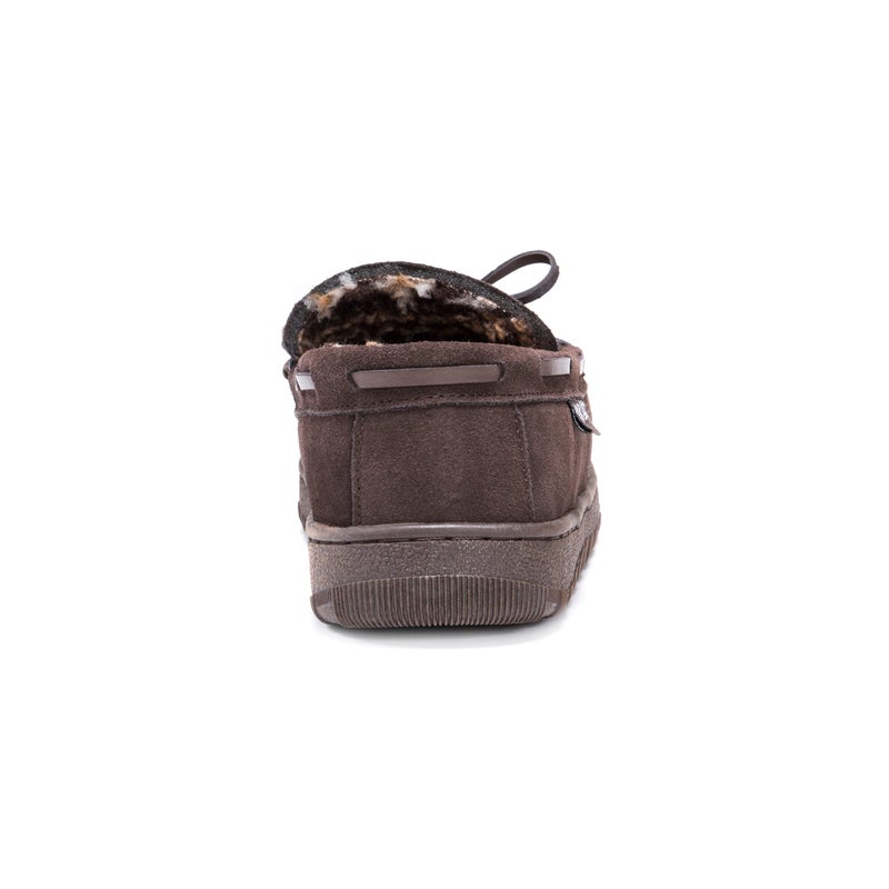 MUK LUKS Men's Paul Slipper, Chocolate, 12 - Image 2